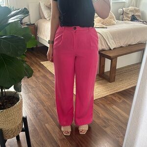 Zara Hot Pink Trousers